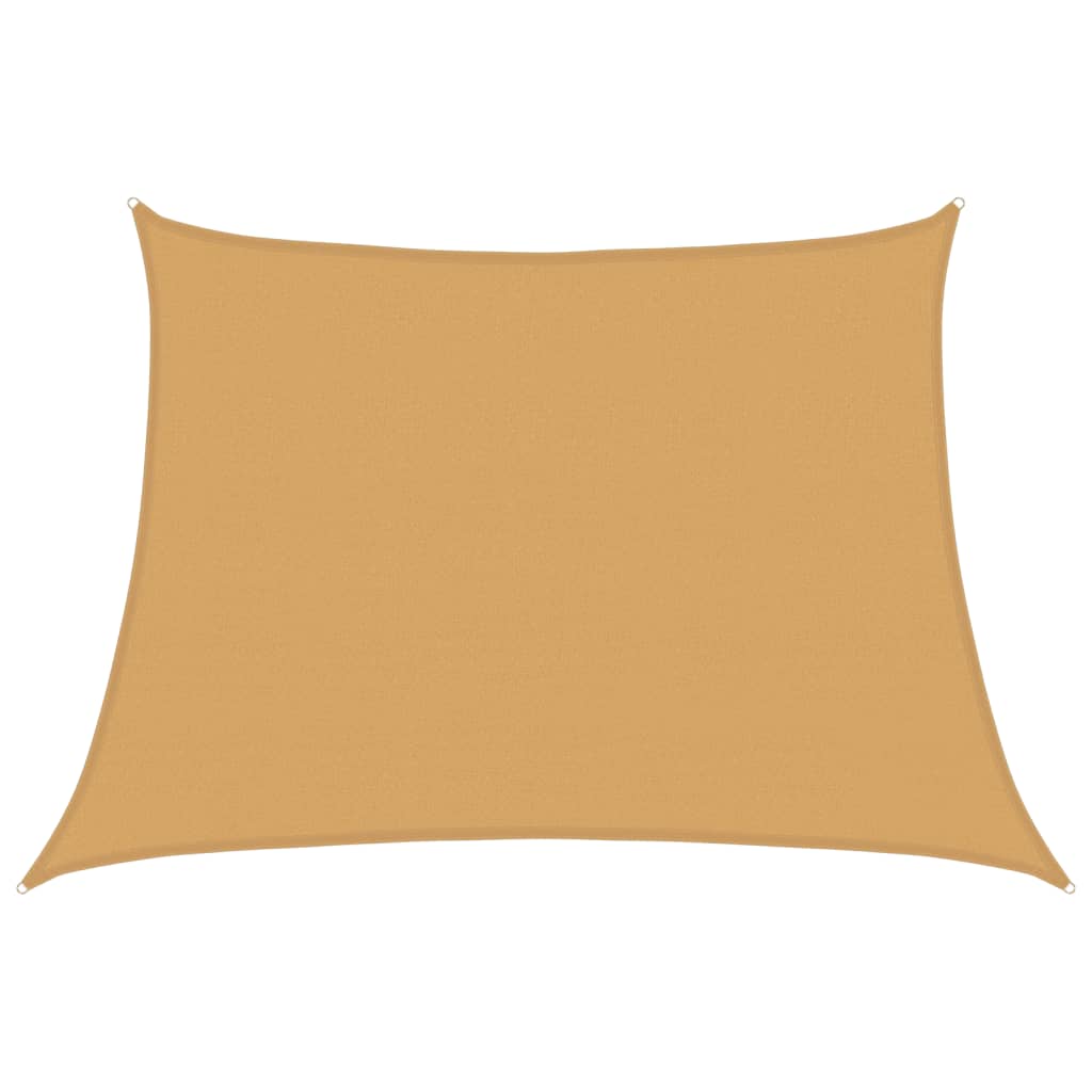 VidaXL voile d'ombrage trapèze 160 g m² 4 5x3 m HDPE gris clair