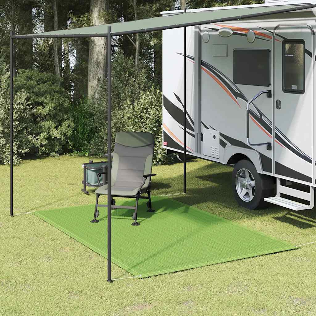 VidaXL tapis de tente 250x300 cm HDPE vert clair