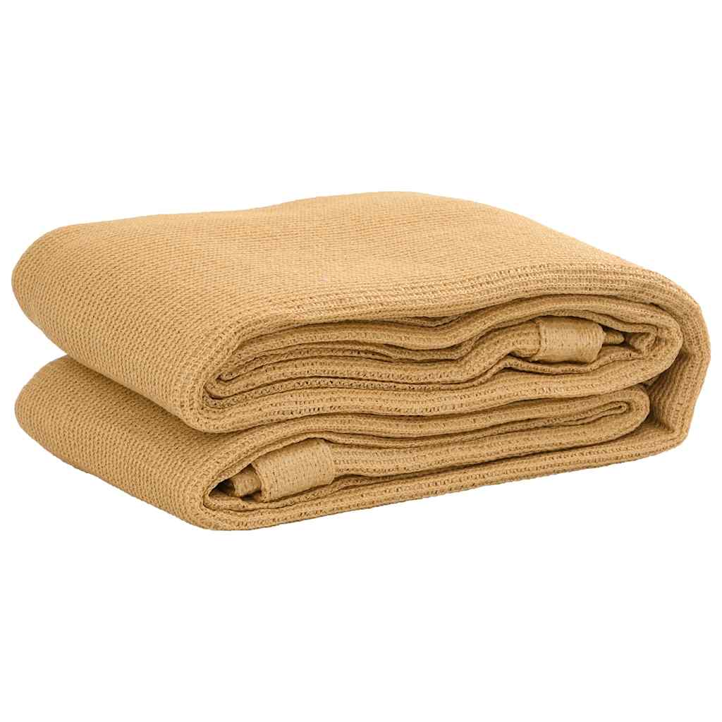 Tapis de tente VidaXL 250x300 cm HDPE couleur sable