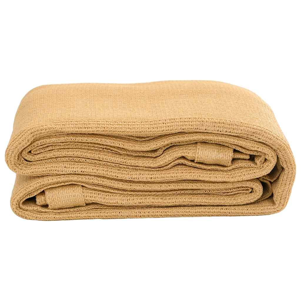 Tapis de tente VidaXL 250x350 cm HDPE couleur sable
