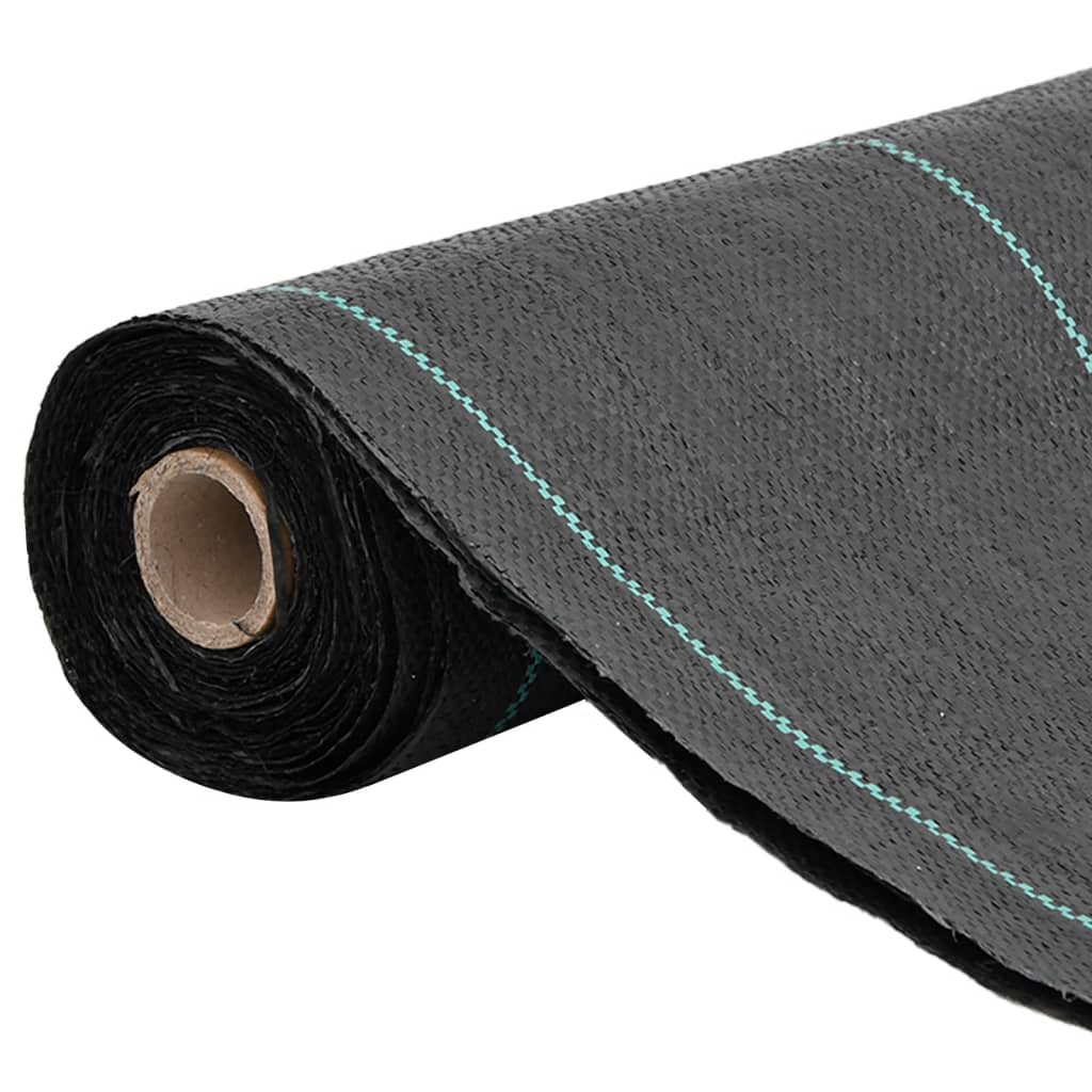 Vidaxl Carrot tissu 0,5x50 m polypropène noir