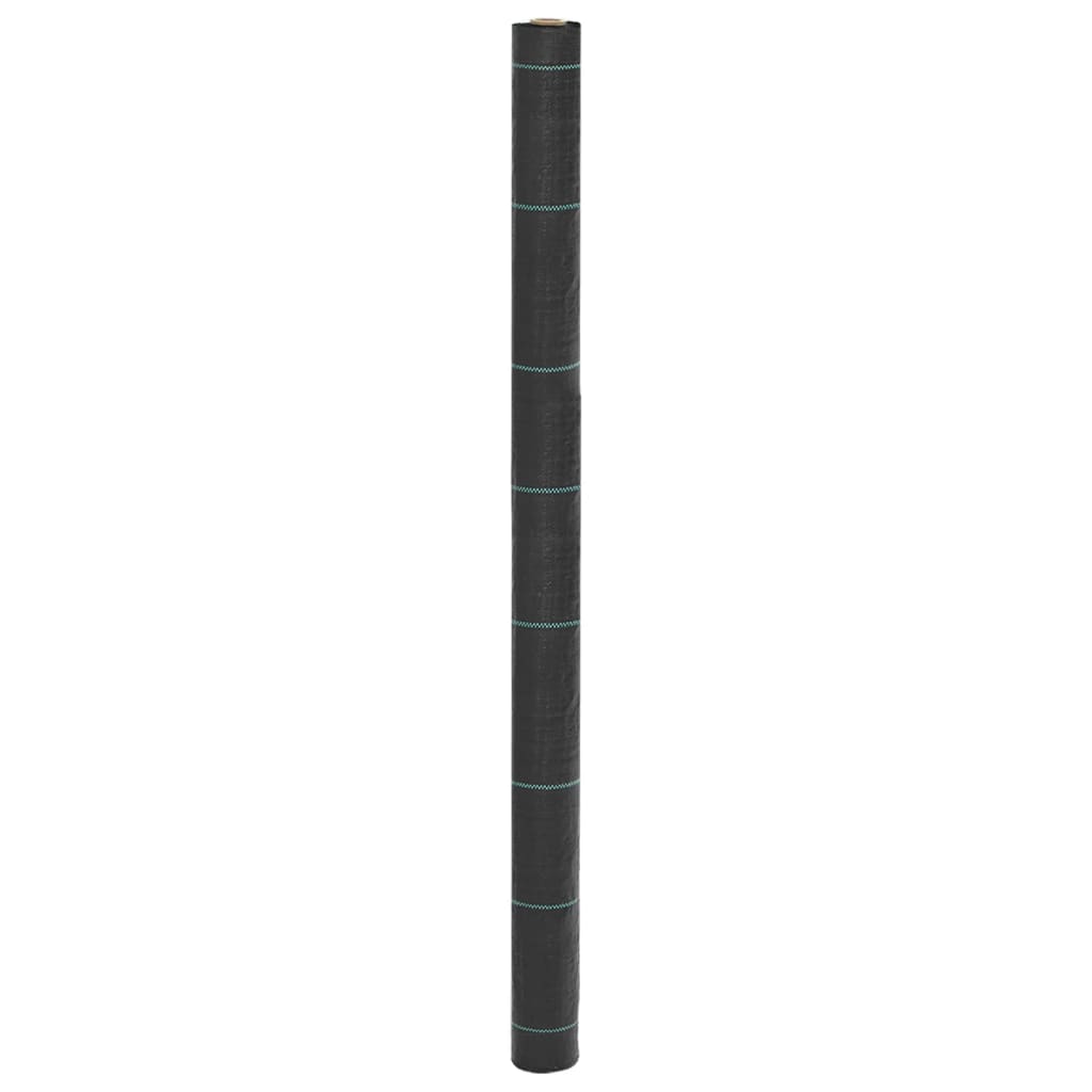 Vidaxl Carrot tissu 1,5x10 m polypropène noir