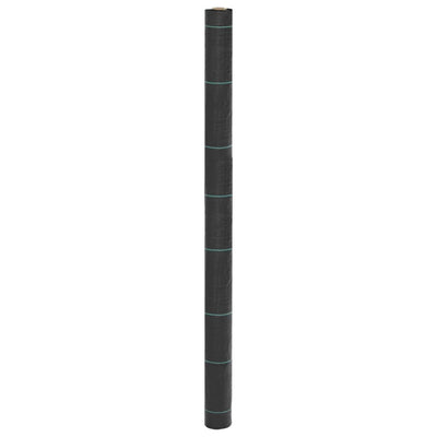 Vidaxl Carrot tissu 1,5x10 m polypropène noir