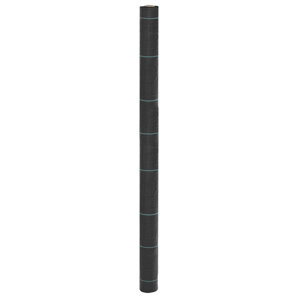 Vidaxl Carrot tissu 1,5x25 m polypropène noir