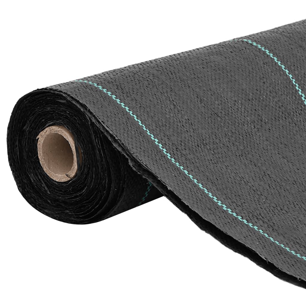 Vidaxl Carrot tissu 1,5x25 m polypropène noir