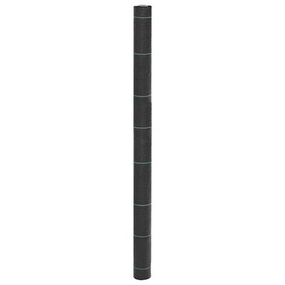 Vidaxl Carrot tissu 1,5x100 m polypropène noir