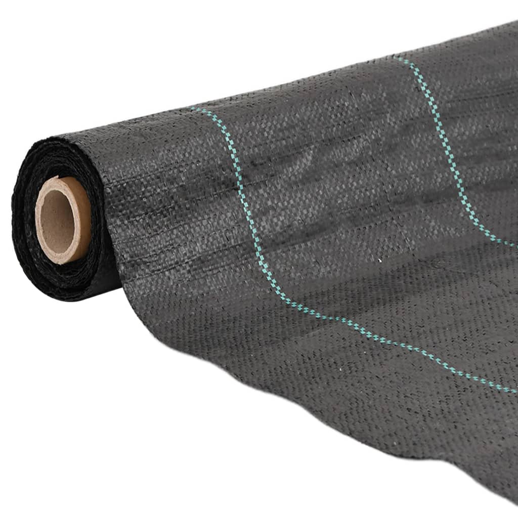 Vidaxl Carrot tissu 2x200 m polypropène noir