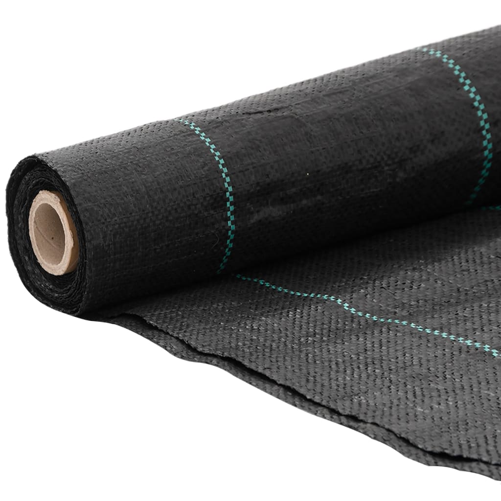Vidaxl Carrot tissu 2x200 m polypropène noir