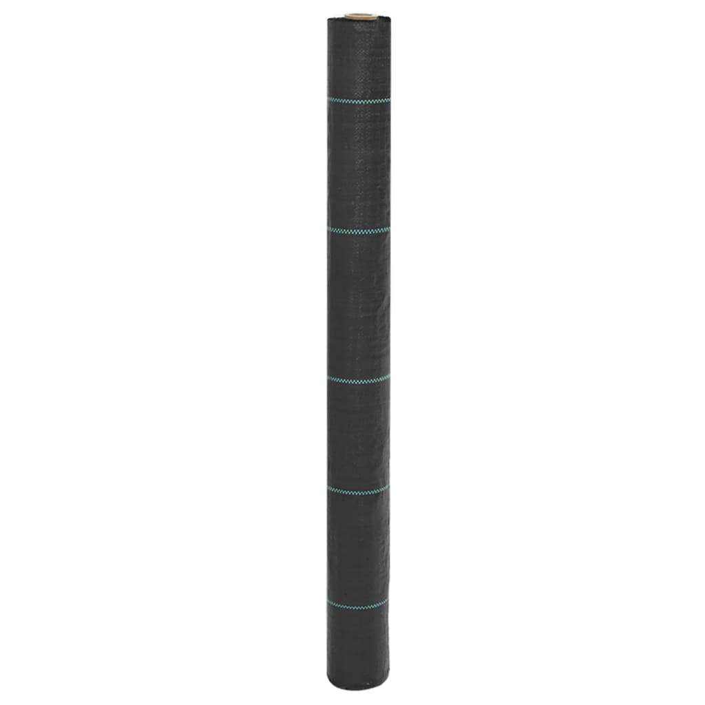 Vidaxl Carrot tissu 1x10 m polypropène noir
