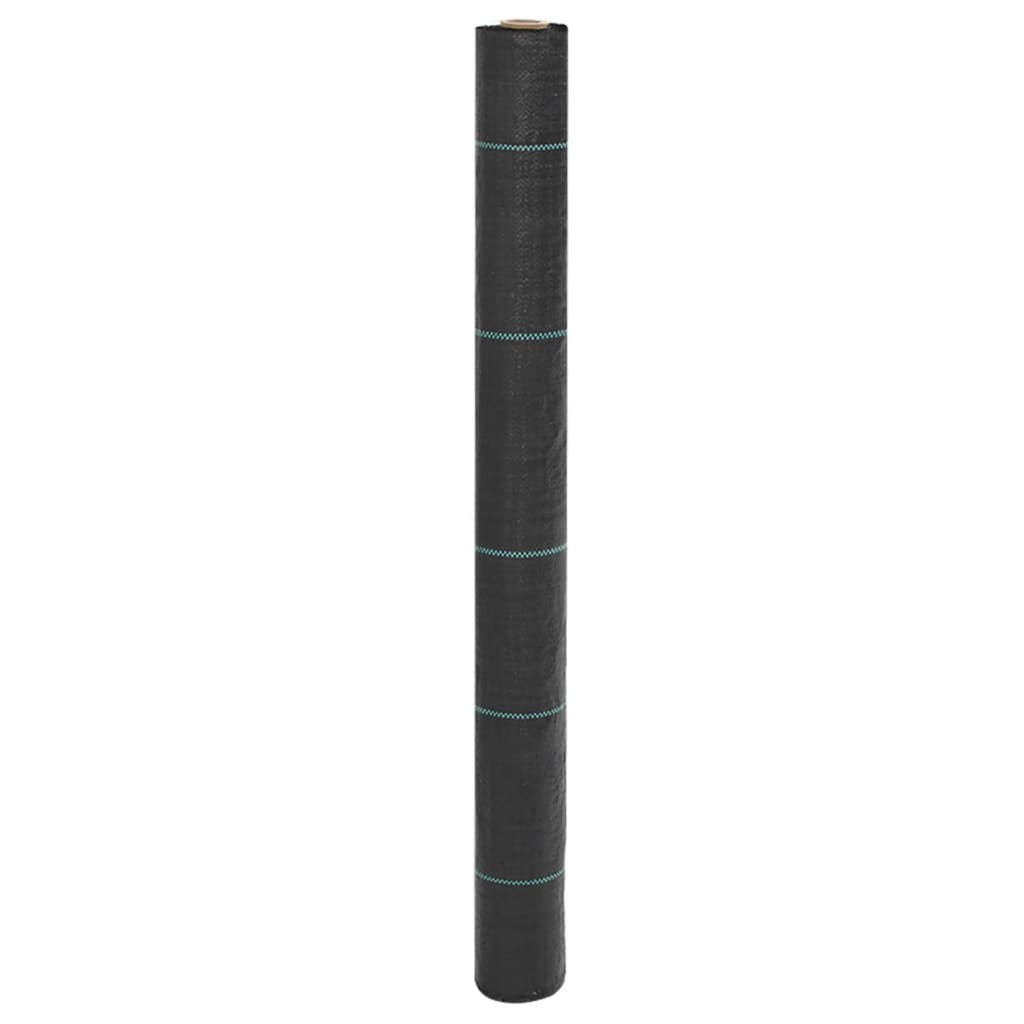 Vidaxl Carrot tissu 1x25 m polypropène noir