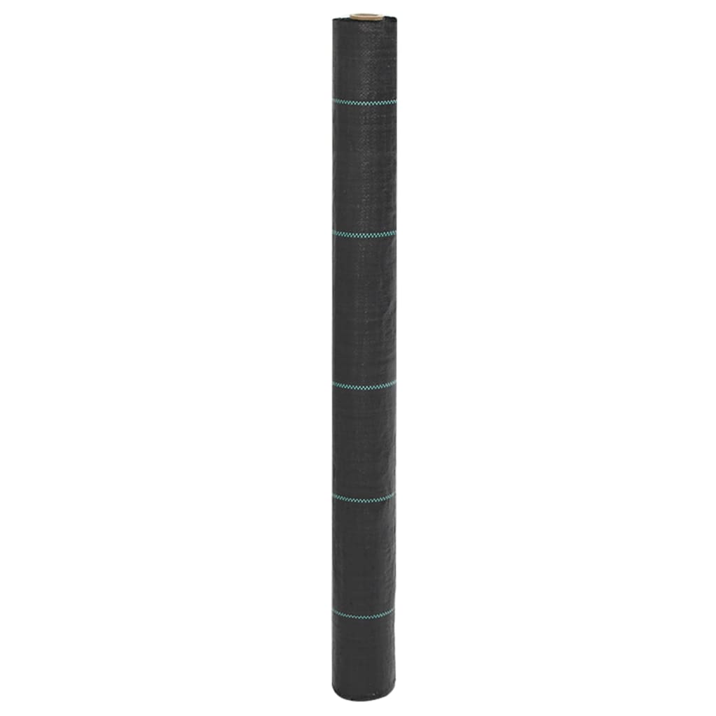 Vidaxl Carrot tissu 1x50 m polypropène noir