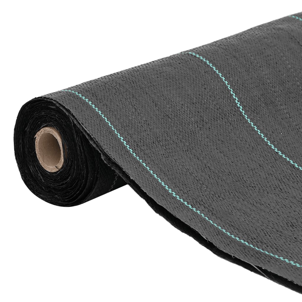 Vidaxl Carrot tissu 1,5x10 m polypropène noir