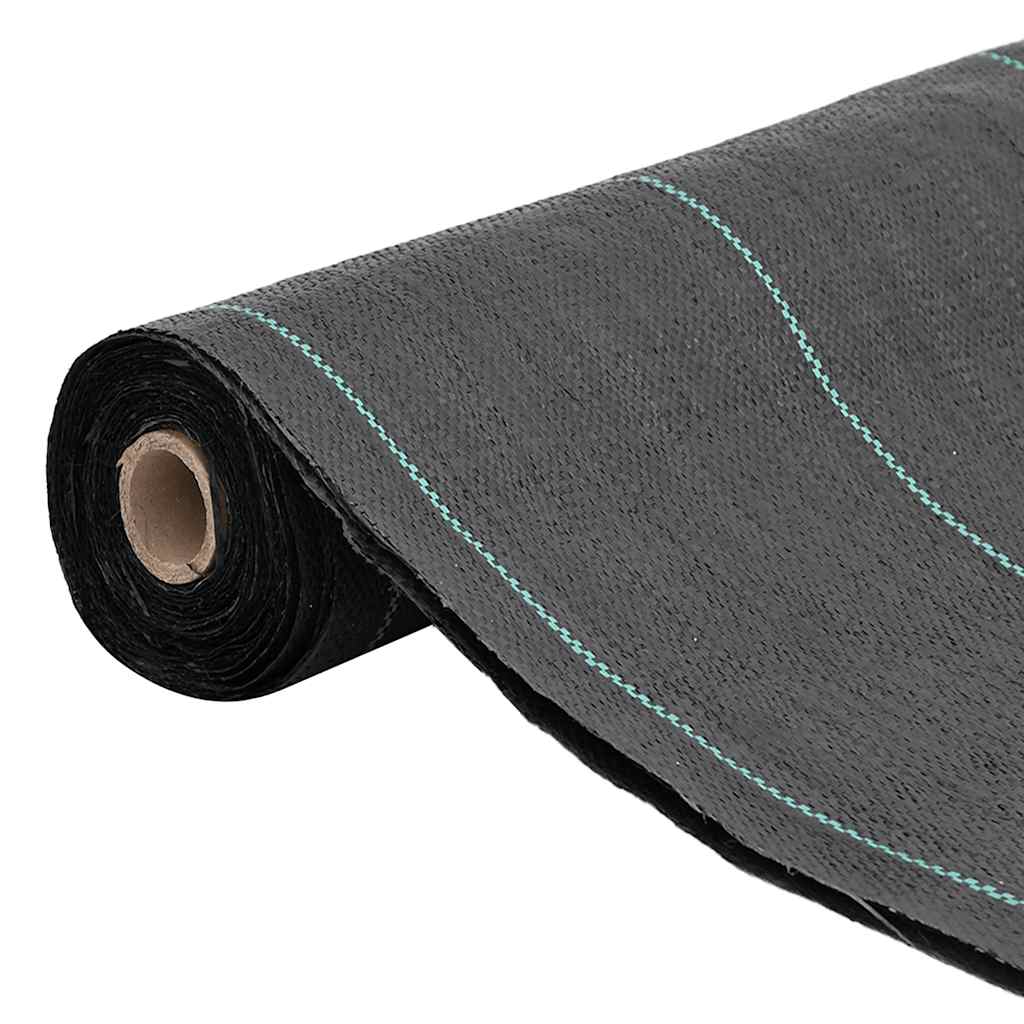 Vidaxl Carrot tissu 1,5x25 m polypropène noir