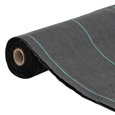 Vidaxl Carrot tissu 1,5x50 m polypropène noir
