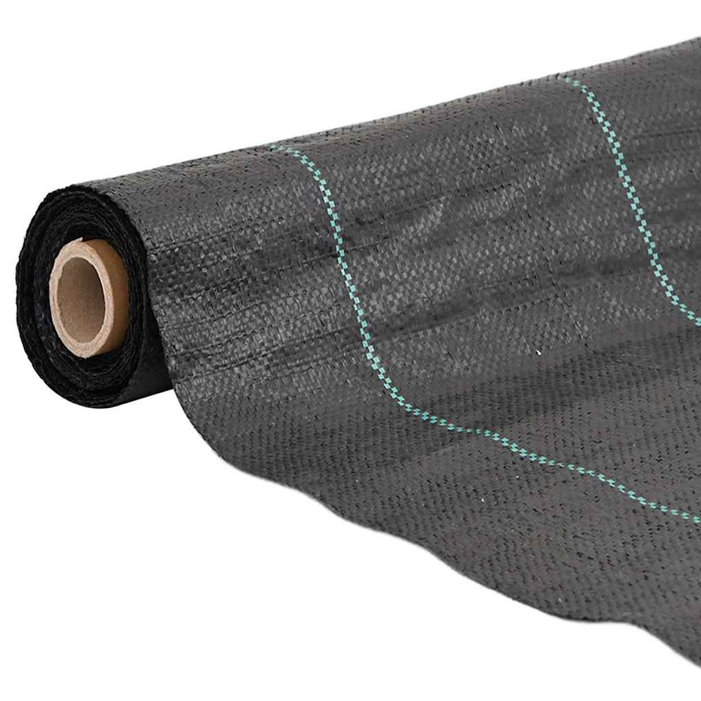 Vidaxl Carrot tissu 2x50 m polypropène noir