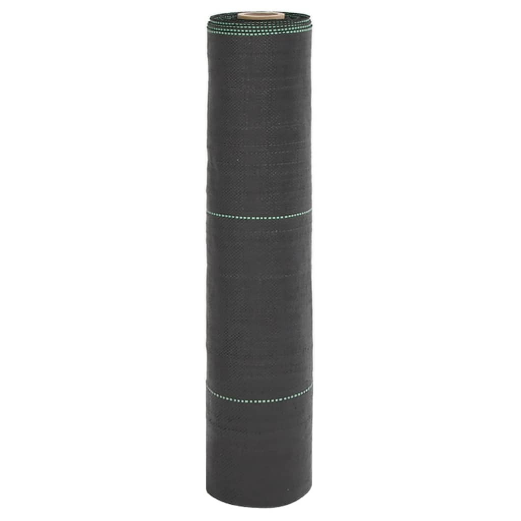 Vidaxl Carot Tissu de 0,5x25 m de polypropène noir