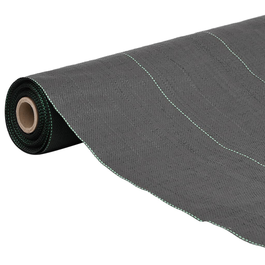 Vidaxl Carot Tissu de 0,5x25 m de polypropène noir
