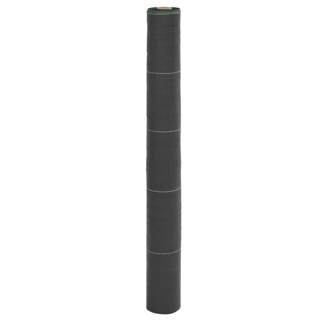 Vidaxl Carrot tissu 1x25 m polypropène noir