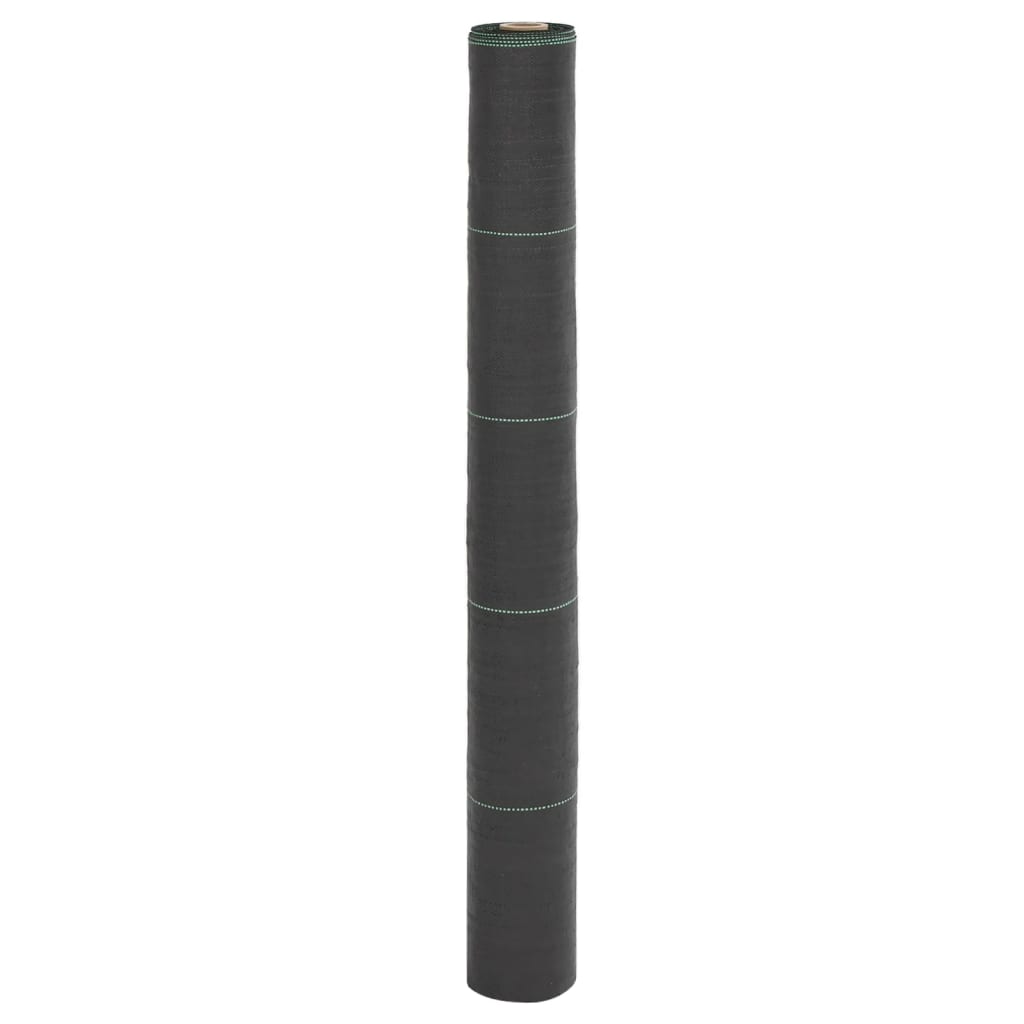 Vidaxl Carrot tissu 1x50 m polypropène noir