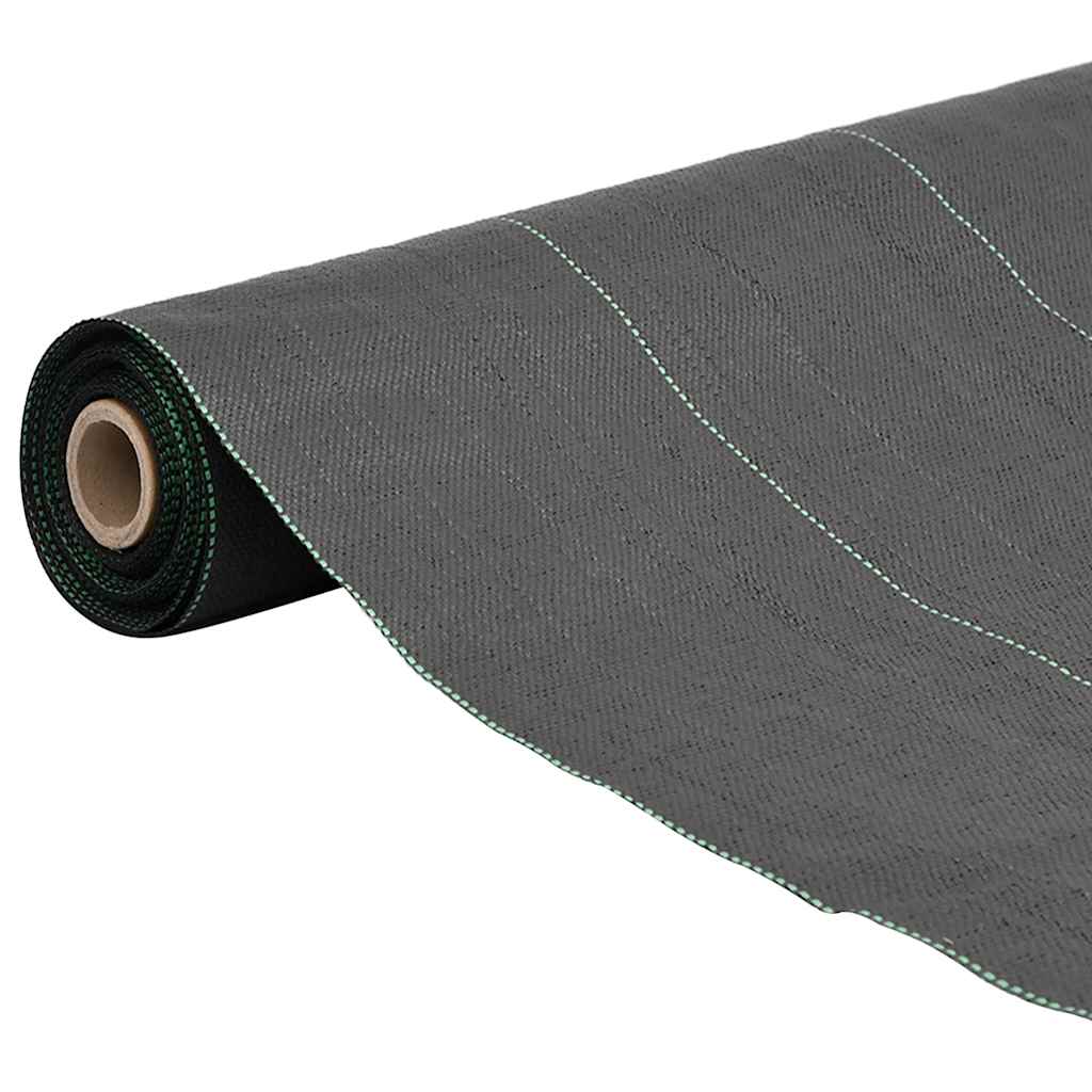 Vidaxl Carrot tissu 1,5x50 m polypropène noir