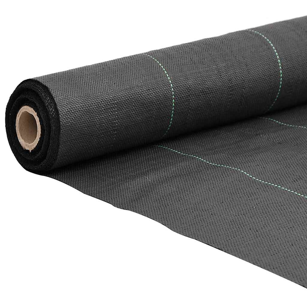 Vidaxl Carrot tissu 1,5x50 m polypropène noir