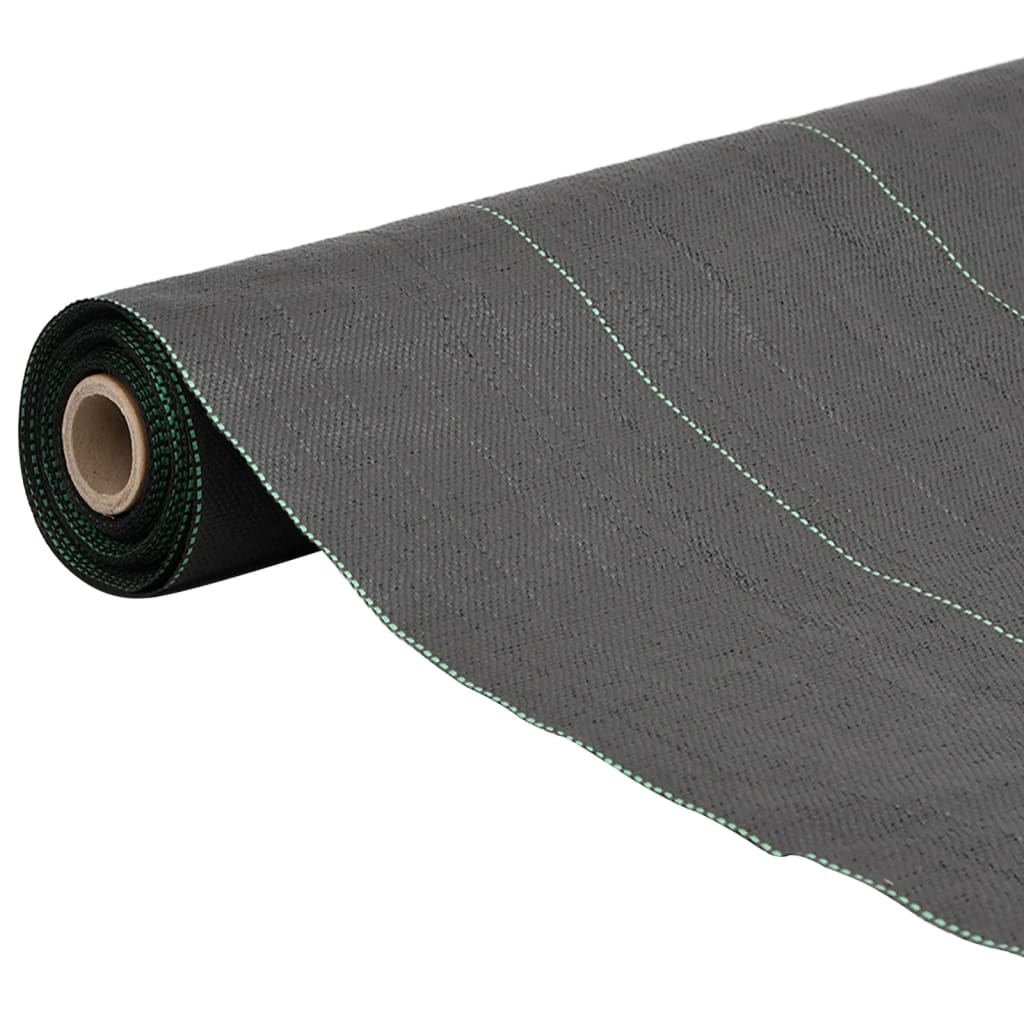 Vidaxl Carrot tissu 1,5x100 m polypropène noir