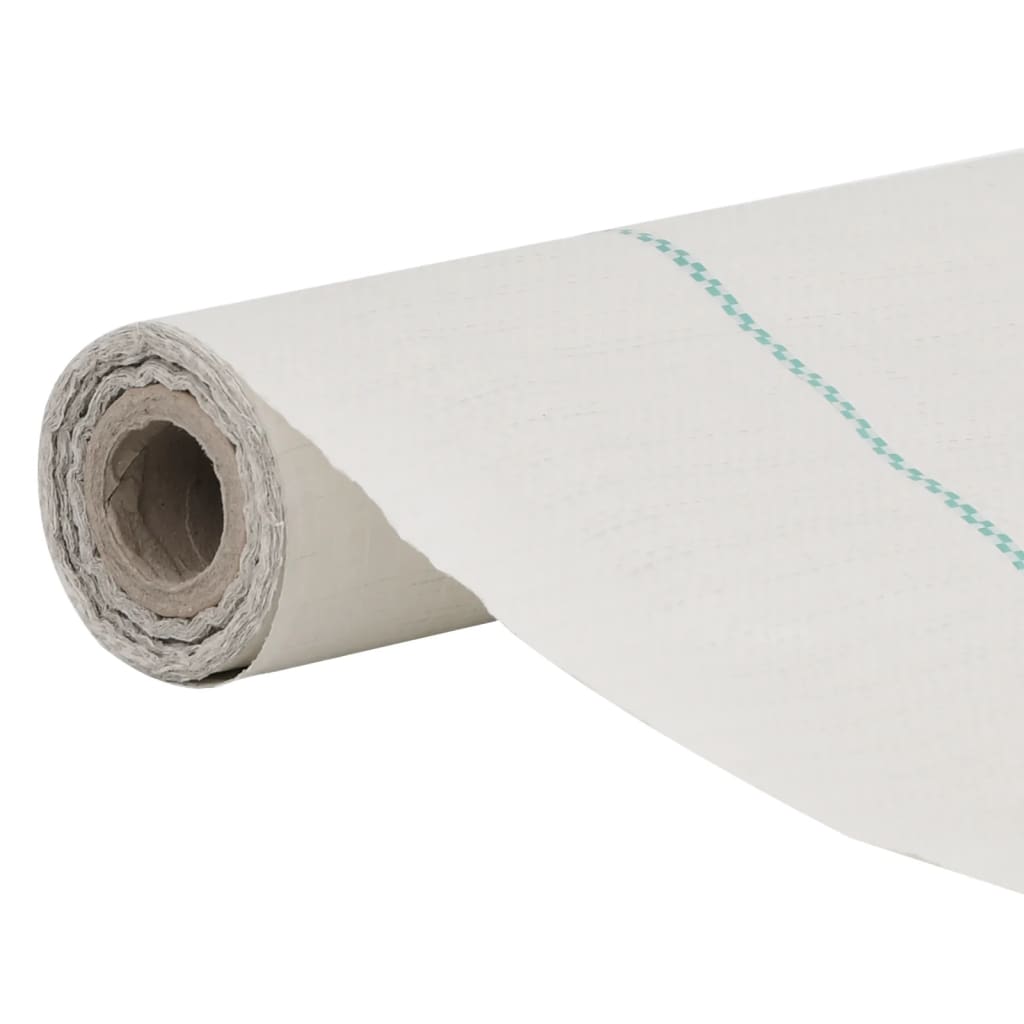 Vidaxl Carrot tissu 1x200 m en polypropène blanc
