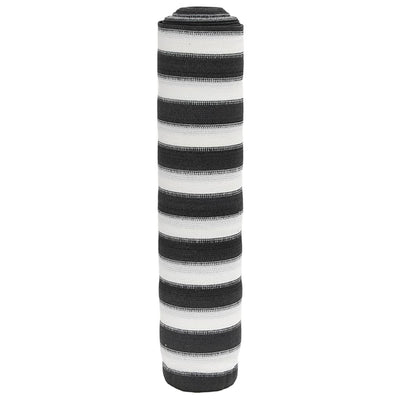 Écran de confidentialité Vidaxl 75 g m² 1x10 m anthracite HDPE -colore et blanc