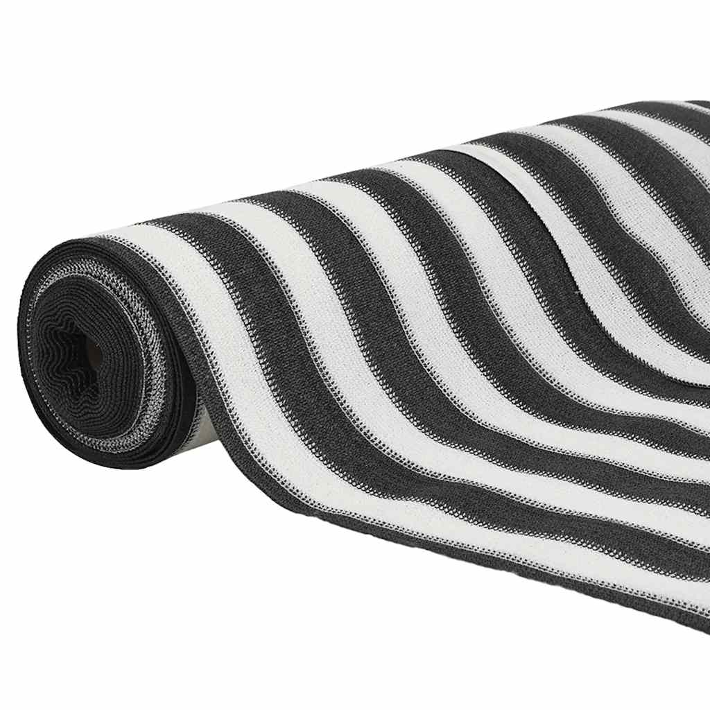 Vidaxl Privacynet 150 g m² 2x25 m anthracite HDPE -colore et blanc