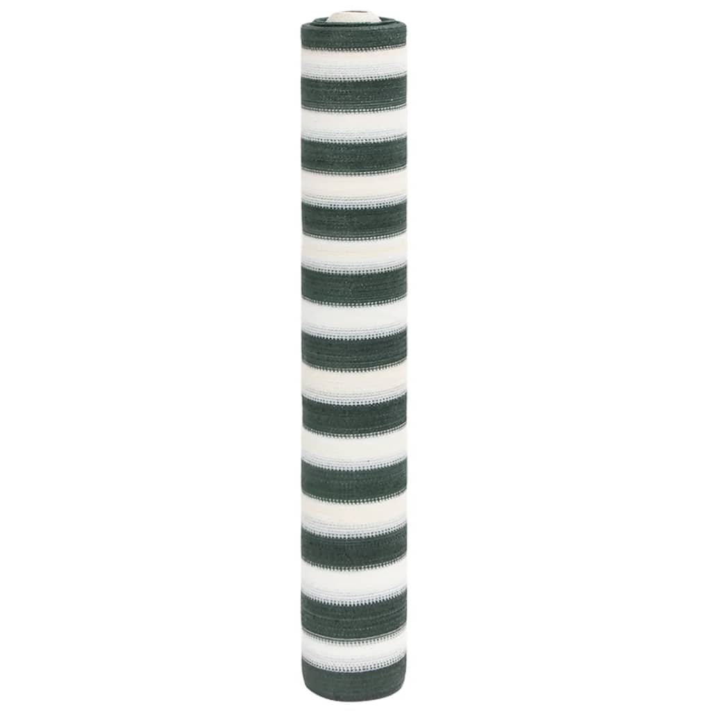 Vidaxl Privacynet 75 g m² 1,5 x 50 m HDPE vert et blanc