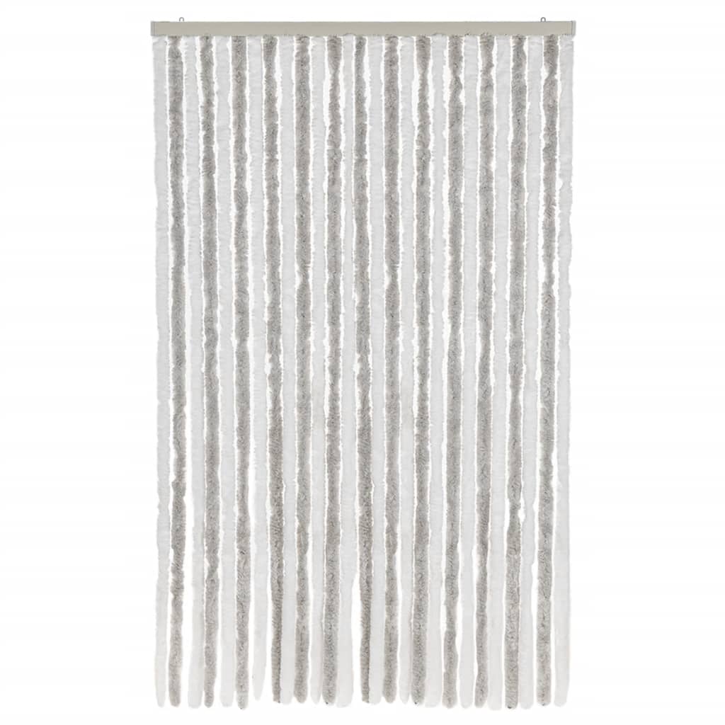 Vidaxl Fly Curtain 118x220 cm CHENILLE GREN ET BLANC