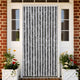 Vidaxl Fly Curtain 118x220 cm CHENILLE GREY ET NOIR