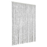 Vidaxl Fly Curtain 118x220 cm CHENILLE GREY - afbeelding 2