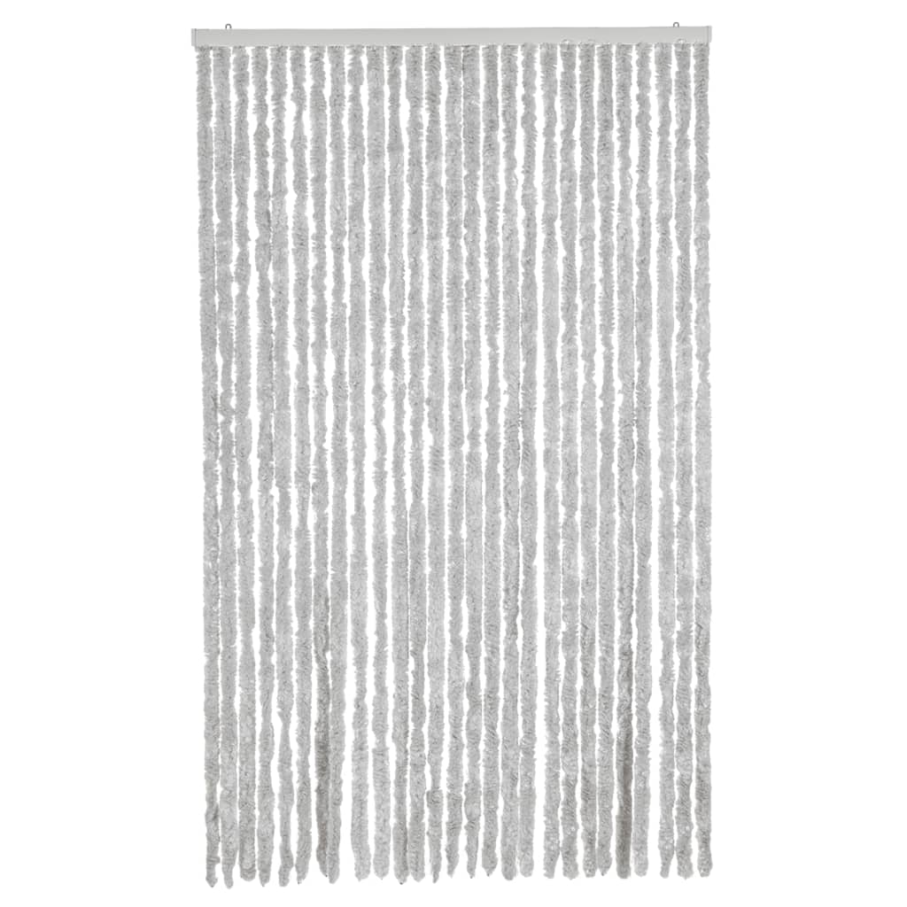 Vidaxl Fly Curtain 118x220 cm CHENILLE GREY