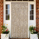 Vidaxl Fly Curtain 118x220 cm CHENILLE BRORN DROOD ET BEIGE