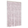 Vidaxl Fly Curtain 118x220 cm CHENILLE Silver Gris et rose