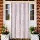 Vidaxl Fly Curtain 118x220 cm CHENILLE Silver Gris et rose