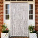 Vidaxl Fly Curtain 118x220 cm CHENILLE TAUPE ET BLANC