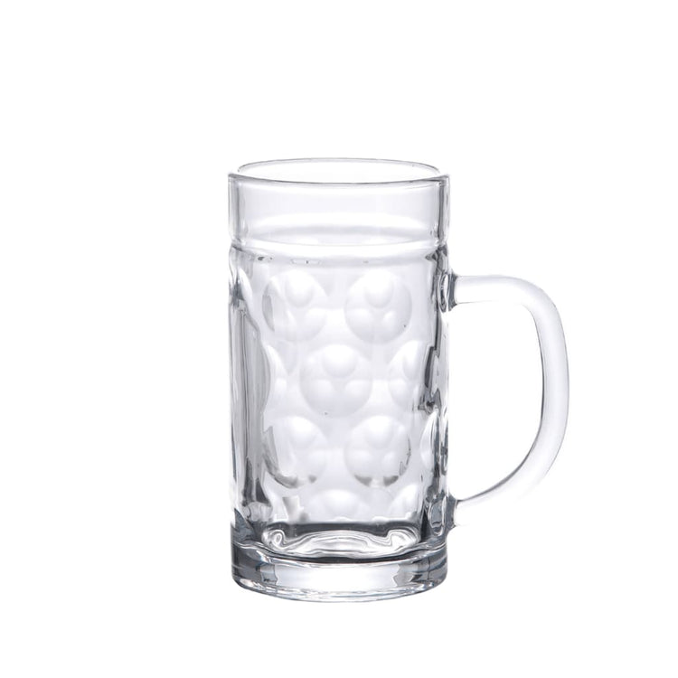 Chuises de bière Vidaxl avec poignée 6 st 500 ml de verre