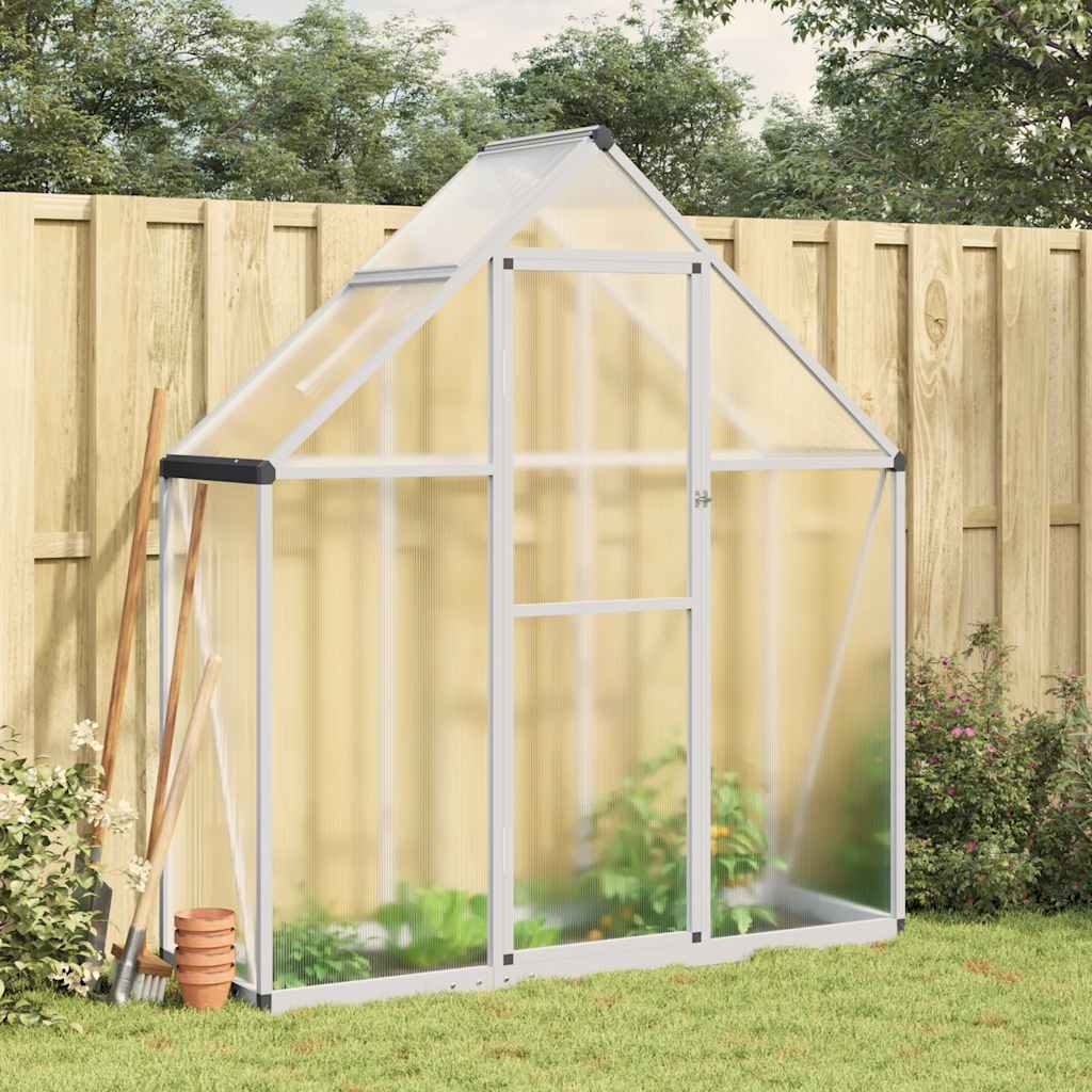 Vidaxl tuinkas avec cadre de base 169x58x195 cm en aluminium argent couleur