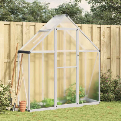 Vidaxl tuinkas avec cadre de base 169x58x195 cm en aluminium argent couleur
