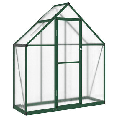 Vidaxl tuinkas avec cadre de base 169x58x195 cm vert aluminium