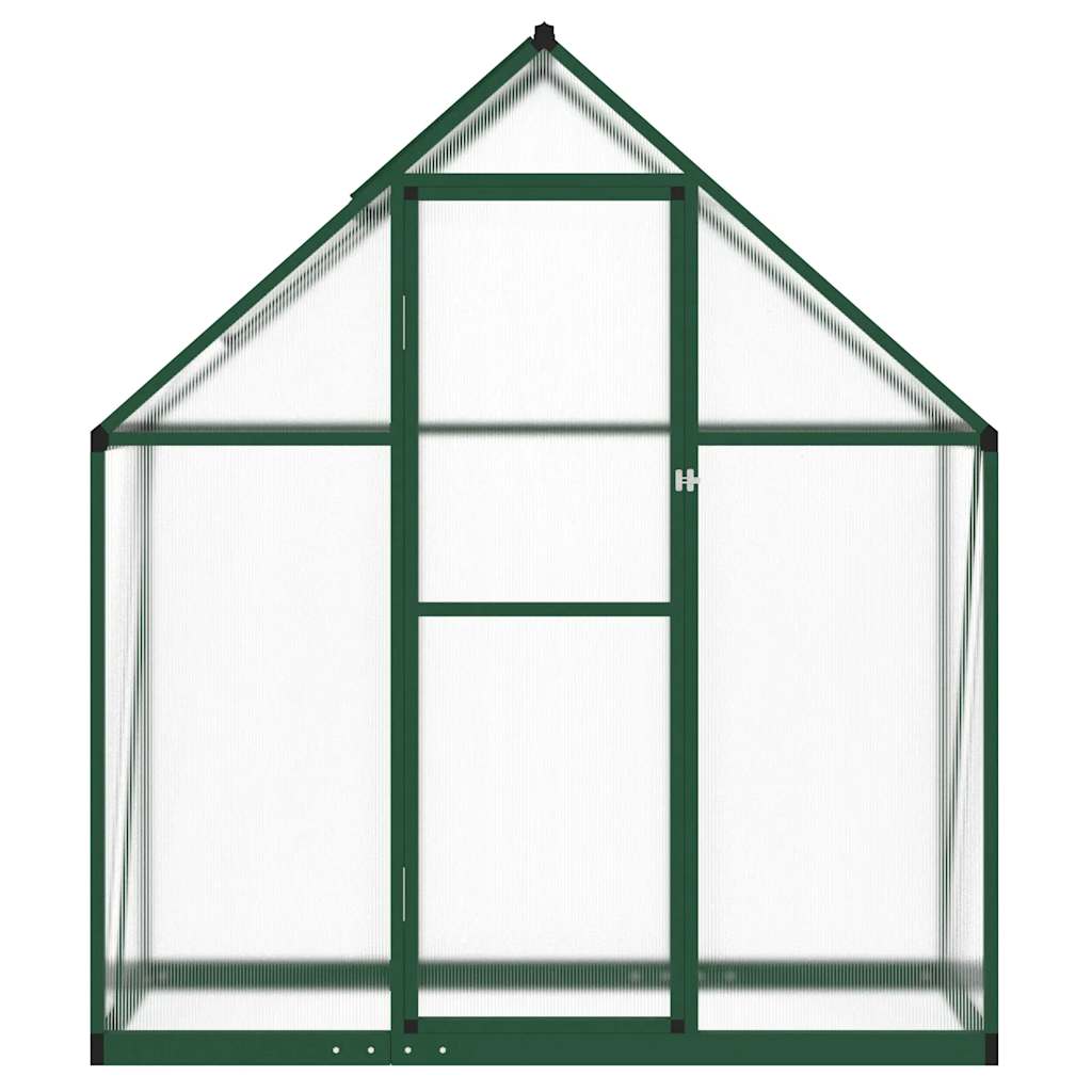 Vidaxl tuinkas avec cadre de base 169x58x195 cm vert aluminium