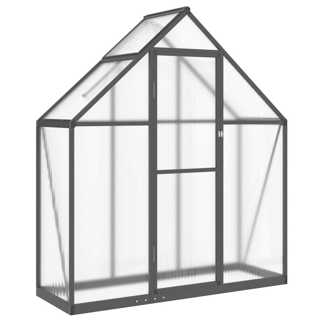 Vidaxl tuinkas avec cadre de base 169x58x195 cm anthracite en aluminium -colore