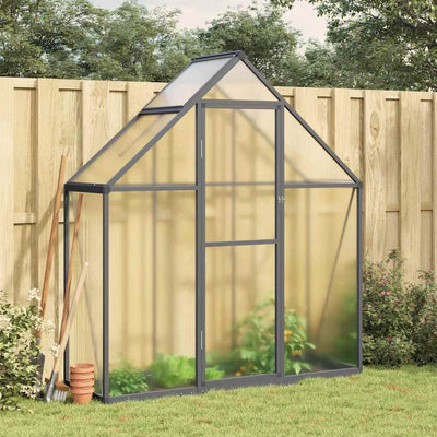 Vidaxl tuinkas avec cadre de base 169x58x195 cm anthracite en aluminium -colore