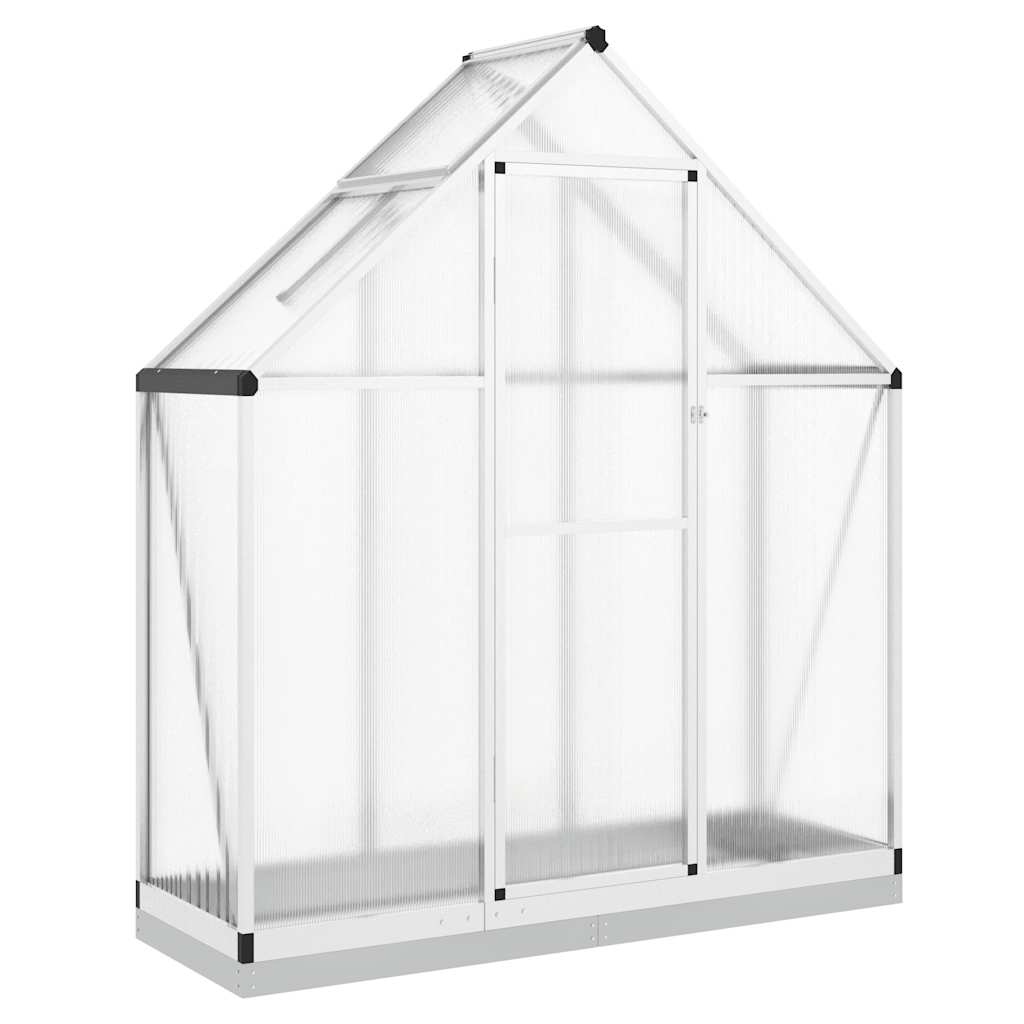 Vidaxl tuinkas avec cadre de base 169x58x202 cm en aluminium argent couleur
