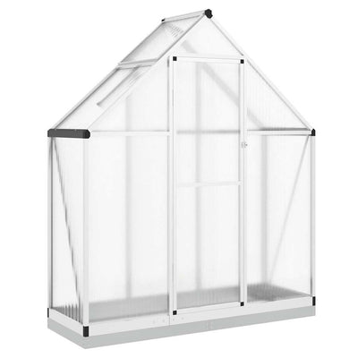 Vidaxl tuinkas avec cadre de base 169x58x202 cm en aluminium argent couleur