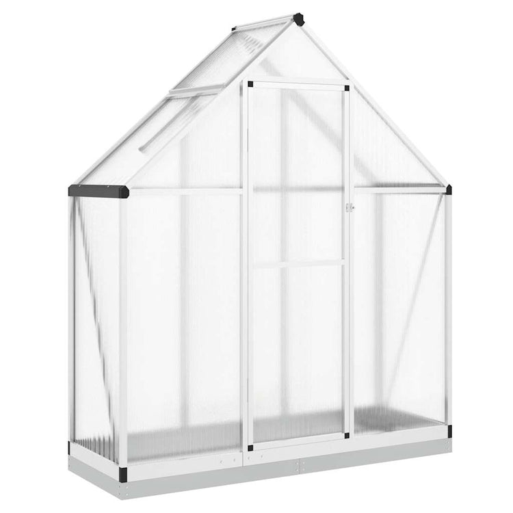 Vidaxl tuinkas avec cadre de base 169x58x202 cm en aluminium argent couleur