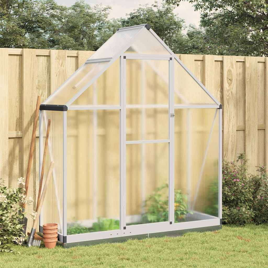 Vidaxl tuinkas avec cadre de base 169x58x202 cm en aluminium argent couleur
