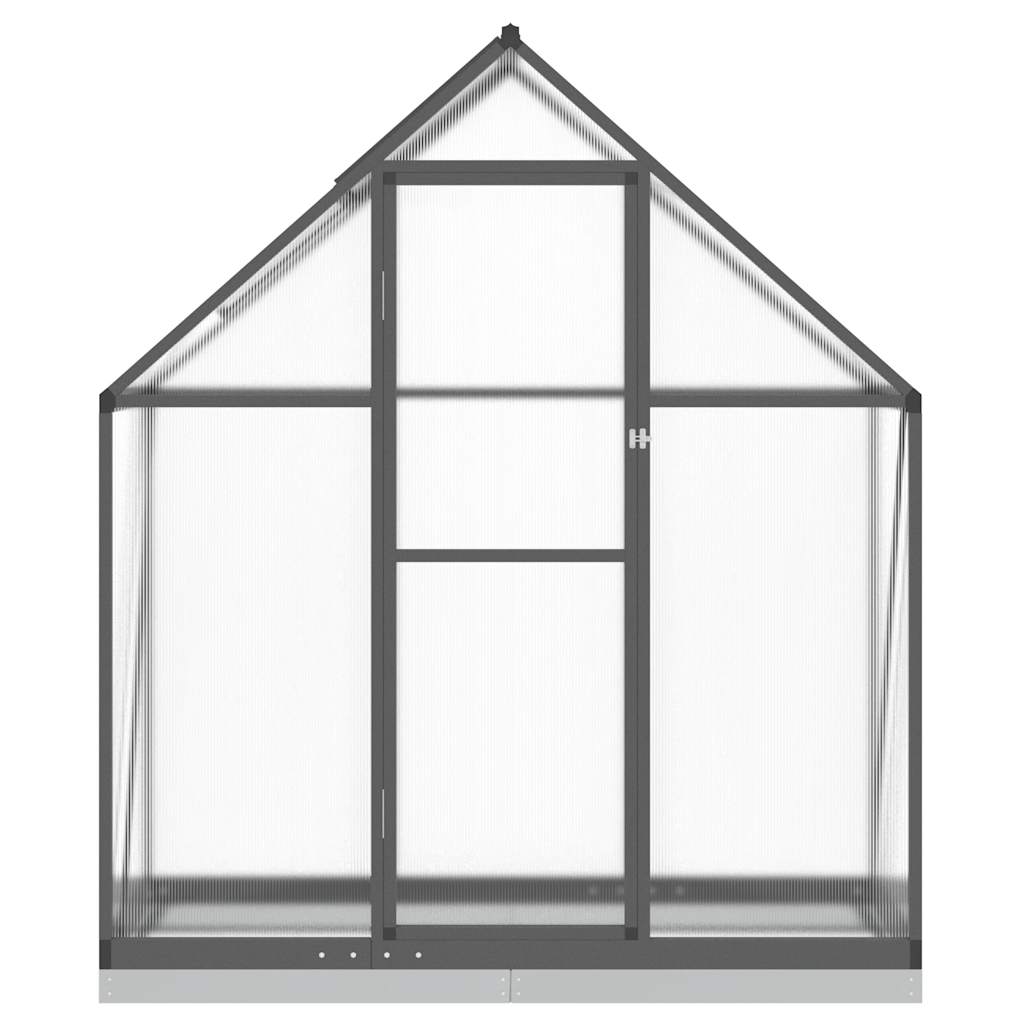 Vidaxl tuinkas avec cadre de base 169x58x202 cm anthracite en aluminium -colore